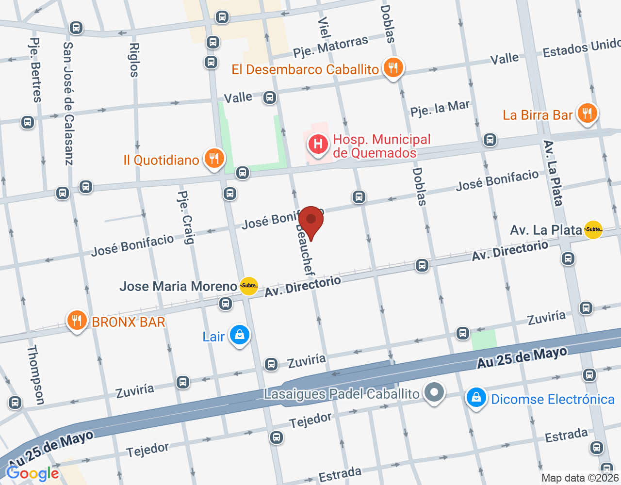 Mapa de ubicación de Altar Café